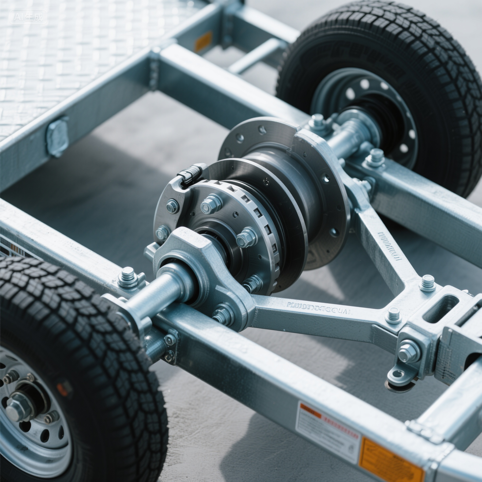 jimeng-2025-08-08-7487-拖车惰轮轮毂 拖车制动鼓 拖车车桥 拖车制动总成 悬架备件 轮胎和车轮